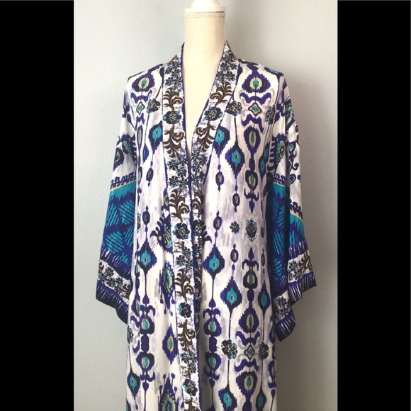 Soft Surroundings Kimono Robe Pockets - Picture 7 of 11